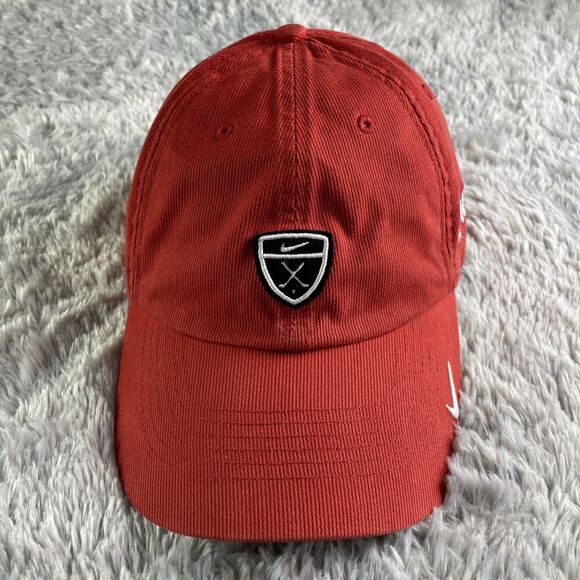 Gonzaga Bulldogs Zags Hat Cap Adjustable Red Nike Golf Needlecord Corduroy - Picture 2 of 12